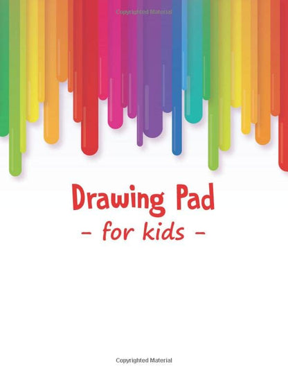 Drawing Pad For Kids: Blank Paper Sketch Book for Drawing Practice, 100 Pages, 8.5" x 11" Large Sketchbook for Kids Age 4,5,6,7,8,9,10,11 and 12 Year