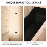 Outsunny 3-Tiers Raised Garden Bed with Trellis, 53" H Vertical Planter Box with Wheels & Back Storage Area, for Flowers, Vegetables, Herbs, Natural Outsunny