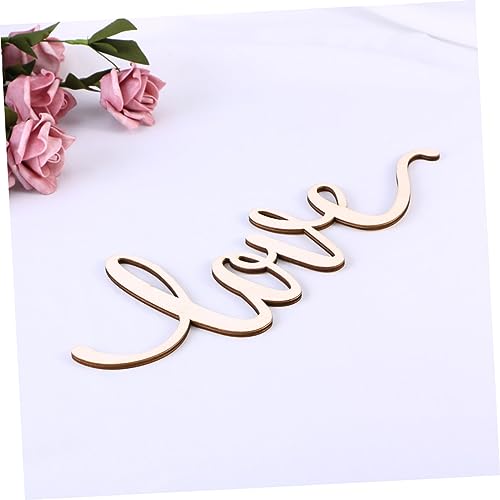 FUNOMOCYA Wood Sign Home Decor Hanging Love Wall Art Unfinished Love Words Sign Unfinished Love Sign Love Hanging Sign Signs Wood Sign Decor Love FUNOMOCYA