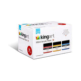 KINGART 5060-12 100ml Jars, Set of 12 Vivid Colors Acrylic Paint, Assorted 12 Piece KINGART