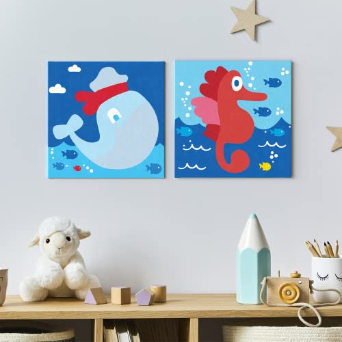 Kids Paint by Numbers Kit, Sea Life | Arteza