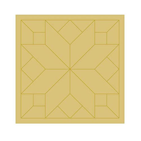 Barn Quilt Square Design by Lines Cutout Unfinished Wood Country Decor Coloring BookDoor Hanger Everyday MDF Shape Canvas Style 5 Diverse Woodworking