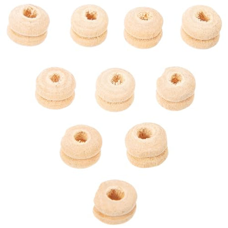 Operitacx 100pcs Original Color Wooden Beads Decor Dreamcatcher Design Beads Unfinished Spacer Beads DIY Loose Beads Dreamcatcher Beads DIY Adornment Operitacx