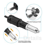 Vkinman Pop Rivet Gun Tool Rivet Drill Attachment Power Drill Tool Kit Cordless Rivet Gun Vkinman
