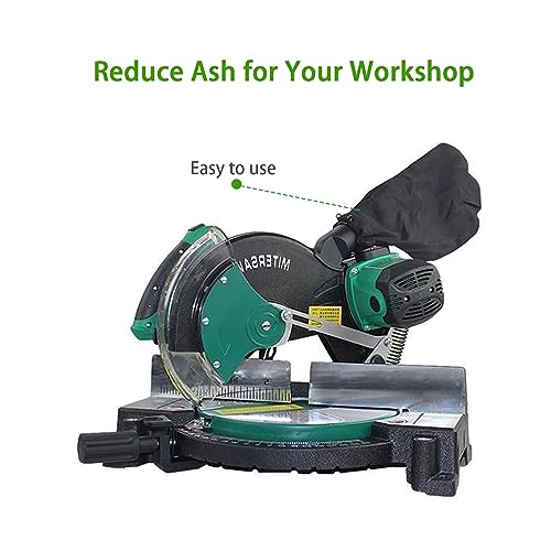 2Pcs Miter Saw Dust Bag, 255 Model Table Saw Dust Collection Bag with Adjustable Outlet, Dust Collector Bags for Miter Saw, Tank Belt Sander, Table RUIFUU