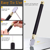Rustark 3Pcs Premium Glass Running Breaking Pliers and Class Cutter Kit, Heavy Duty Glass Cutting Tool with Rubber Tip, Work Great for Stained Glass, Rustark
