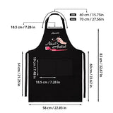 Noverlife Adjustable Manicurist Apron for Women, Black Nail Artist Apron Nail Tech Bib with Roomy Pockets, Professional Nail Salon Cosmetology Apron Noverlife