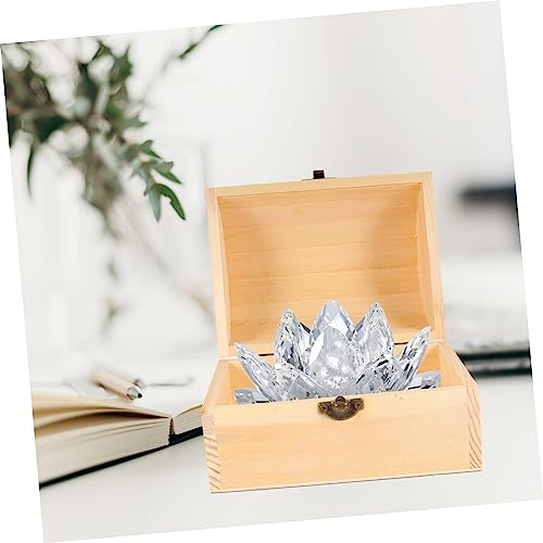 MAGICLULU 1pc Pirate Treasure Chest Wooden Box Unfinished Wood Crates Kids Toys Small Treasure Chest Decorative Lock Case Chest Treasure Case Wood MAGICLULU