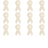 Factory Direct Craft Package of 12-Unfinished Wood Awareness Ribbon Cutouts Factory Direct Craft