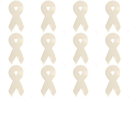 Factory Direct Craft Package of 12-Unfinished Wood Awareness Ribbon Cutouts