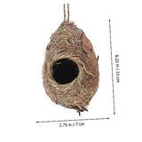 SUPVOX Straw Bird Nest Bird House Unfinished Birdhouses Bird Bed Gardening Birds Nest Large Bird Feeders Handmade Birds Woven Bird Hut Plant SUPVOX
