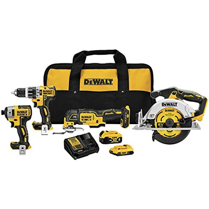 DEWALT 20V MAX* XR® Brushless 4-Tool Combo Kit (DCK482D1M1) - WoodArtSupply