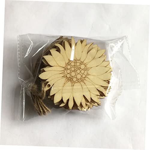 TOPPERFUN 10pcs Log Slices Wood Ornaments Wood Cutouts to Paint Wood DIY Crafts Wood Cutout Shapes Unfinished Wood Slice Wood Cutouts for Crafts TOPPERFUN