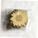 TOPPERFUN 10pcs Log Slices Wood Ornaments Wood Cutouts to Paint Wood DIY Crafts Wood Cutout Shapes Unfinished Wood Slice Wood Cutouts for Crafts TOPPERFUN