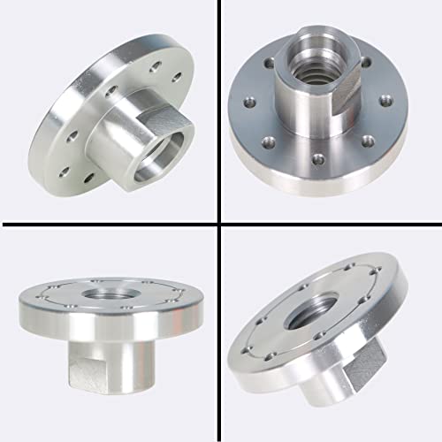 waltyotur Woodworking 3 Inch Lathe Steel Faceplate Chucks, Steel Wood Lathe Face Plate 1”-8TPI Spindle without Screwchuck waltyotur