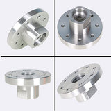 waltyotur Woodworking 3 Inch Lathe Steel Faceplate Chucks, Steel Wood Lathe Face Plate 1”-8TPI Spindle without Screwchuck waltyotur