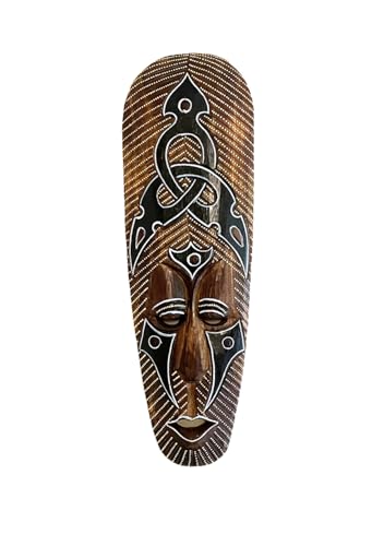 OMA African Tribal Mask For Blessing & Protection Wood Carved African Decor BRAND