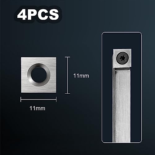 Diraeen 35Pcs Tungsten Carbide Cutters Inserts Set,Lathe Tools for Wood Lathe Turning Tools,Supplied with Screws and Screwdriver Diraeen