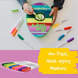 The EggMazing Easter Egg Mini Decorator Kit Arts and Crafts Set - Includes Egg Decorating Spinner and 6 Markers [Packaging May Vary] The Eggmazing Egg Decorator