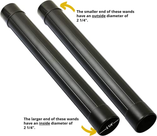 ALL PARTS ETC. 2 1/2" Accessories for Shop Vac Attachments 2.5 Wet Dry Vacuum Extension Wands, Floor Brush, Dust Brush, Crevice Tool, Utility Nozzle, ALL PARTS ETC.