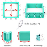 Adjustable Mold Housing Kit for Silicone Molds Making - Plastic Housing Frame for DIY Silicone Rubber Mold Making - Free Combination Mold Housing for DecorRom