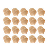 Healifty 20pcs Acorn Charms Unfinished Acorn Wooden Acorn Craft Wood Doll Bodies DIY Acorn Crafts DIY Crafts Real Driftwood Sensory Wooden peg Healifty