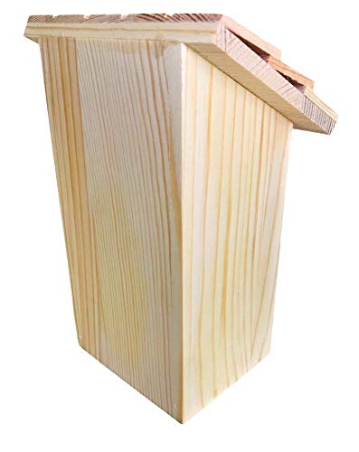 3 Pack Bird House - Bluebird, Finch, Wren, Chickadee, Tree Swallow Bird, Wild Birds, Woodpecker House, Unfinished Wood DIY Project | Oojami