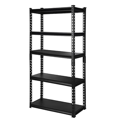 PACHIRA E-Commerce 5-Tier Garage Shelving Unit Heavy Duty Adjustable Storage Rack Metal Shelves for Kitchen, Garage, Office, 28" W x 12" D x 60" H - WoodArtSupply