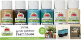 Apple Barrel Farmhouse Acrylic Paint Set, 12, 24 Fl Oz (Pack of 1) Apple Barrel