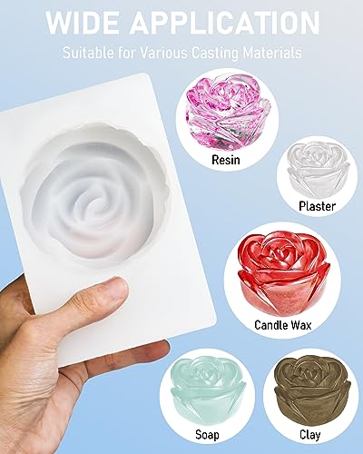 Nicpro 74oz Silicone Mold Making Kit, Platinum Liquid Silicone Rubber for Mold Maker, Translucent Flexible & Food Safe Mix Ratio 1:1 for Casting 3D Nicpro