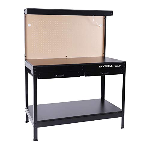 Olympia Tools Multipurpose Workbench with Light, 87-883-917 , Black Olympia Tools