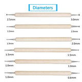 ABenkle 10Pcs Dotting Tools Ball Styluses for Rock Painting, Pottery Clay Modeling Embossing Art Mandala ABenkle