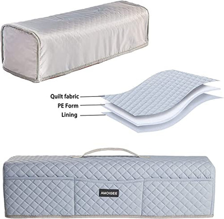 AMOIGEE Padded Dust Cover Compatible with Cricut Maker, Cricut Maker 3, Explore Air 2, Cricut Explore 3 Machine, with Pockets for Cricut Suppliers AMOIGEE