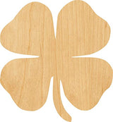 3 Pcs Clover Supply 3" Wooden Shape Ornaments Unique Unpainted Smooth Surface Unfinished Laser Cutout Wood Sheets Boards for Crafts 1/8 Inch Thick Generic
