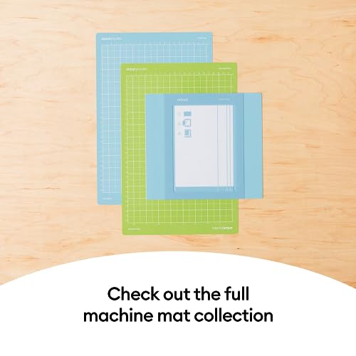 Cricut Standard Grip Machine Mat 8.5in x 12in, Reusable Cutting Mat for Crafts with Protective Film, Use with Cricut Cardstock, Iron On, Vinyl and Cricut