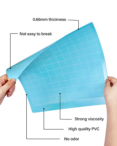 Gwybkq Cutting Mat for Cricut Maker 3/Maker/Explore 3/Air 2/Air/One 12 Pack 12x12 Variety Grip Sticky Pad Replacement Accessories for Silhouette Gwybkq