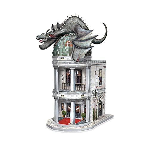 Wrebbit3D Harry Potter 3D Puzzle Model of Gringotts Bank | Diagon Alley Collection | A Mystical Journey of 300 Pieces for Witches, Wizards, and - WoodArtSupply