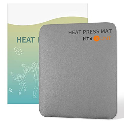 HTVRONT Heat Press Mat for Cricut: Heat Press Pad 8"x10" for Craft Vinyl Ironing Insulation Transfer, Double Sides Applicable Heat Mat for Heat Press