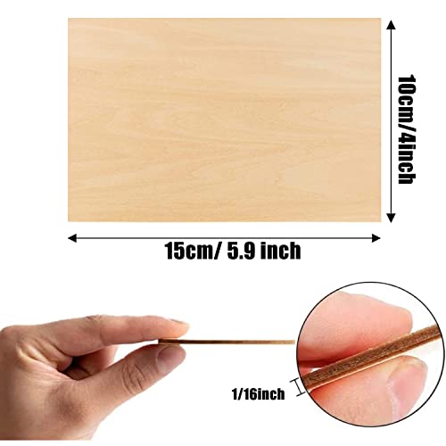 Unfinished Wood, 25Pcs Basswood Sheets,Thin Plywood Wood Sheets for Crafts, Perfect for DIY Projects, School Projects，Painting, Wood Engraving, Wood - WoodArtSupply