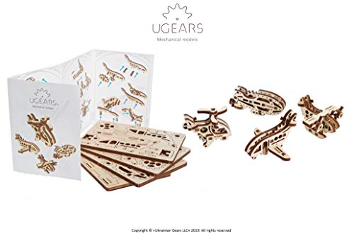 UGears U-Fidget Aircraft, No Glue Required UGEARS