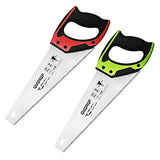 14 in. Pro Hand Saw, 11 TPI Fine-Cut Soft-Grip Hardpoint Handsaw Perfect for Sawing, Trimming, Gardening, Cutting Wood, Drywall, Plastic Pipes, Sharp QYQRQF