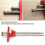 Antilog Wood Marking Gauge, Stainless Steel Woodworking Double Head Scriber Ruler Marking Gauge Wood Scribe Tool Carpentry Antilog