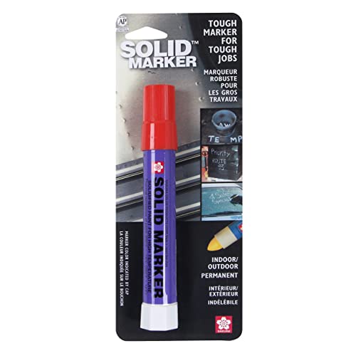 SAKURA Solid Paint Markers - Permanent Marker Paint Pens - Window, Wood, & Glass Marker - Red Paint - 1 Pack - WoodArtSupply