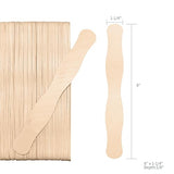 KTOJOY 55 Pcs Wooden Fan Handles 8 inch, Jumbo Craft Sticks for Wedding Programs, or Paint Mixing Crafts Home Art Projects, Classroom Art Supplies KTOJOY