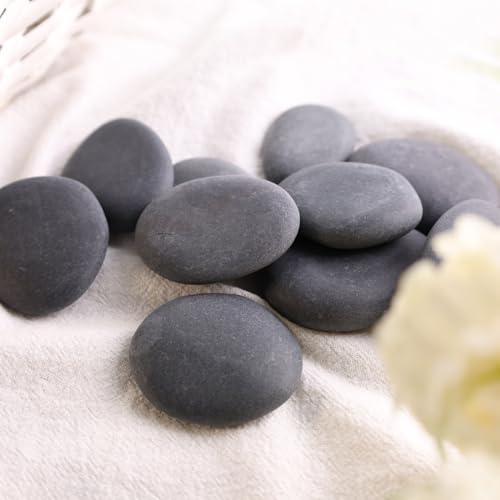 BigOtters 10PCS Painting Rocks, Dark River Rocks for Painting, 1"-3" DIY Rocks Flat Smooth Kindness Rocks for Arts DIY Crafts, Hand Picked - WoodArtSupply