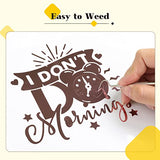 HTVRONT Permanent Vinyl for Cricut Machine-57 Pack 12" x 12" Permanent Vinyl Bundle, 52 Adhesive Vinyl Sheets & 5 Transfer Tape for Vinyl Permanent HTVRONT