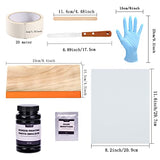 Caydo 46 Pieces Screen Printing Kit with 4 Color Screen Printing Ink, 2 Size Screen Printing Frame and Squeegees for Screen Printing Caydo