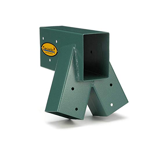 Eastern Jungle Gym Easy 1-2-3 A-Frame Swing Set Bracket Heavy Duty for EZ, Simple Install - DIY Swing Set Parts Green - WoodArtSupply