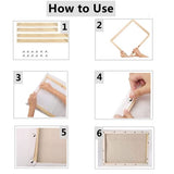 ENLAYER 40X50 cm Wooden Frame DIY Picture Frames Art Suitable for Home Decor Painting Digital Diamond Drawing Paintings, Display Pictures 16x20 ENLAYER