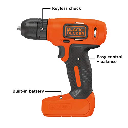 BLACK+DECKER 8V MAX Cordless Drill/Driver (BDCD8C) - WoodArtSupply